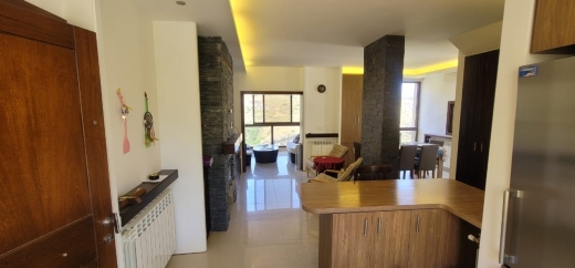 Fully Furnished Decorated Duplex Chalet With Mountain View For Rent in Faraya