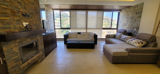 Decorated & Furnished Duplex Chalet With Mountain View For Rent in Faraya
