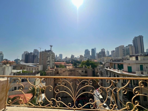 Bright & Sunny Apartment with City View For Rent in Achrafieh, Close to Monot — 3