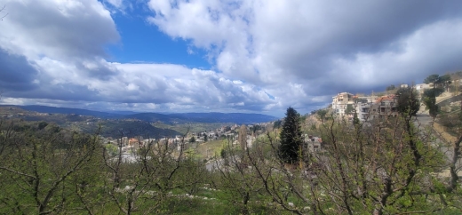 Land With A Beautiful View For Sale in Kfarzebian