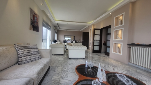 Decorated Apartment With Panoramic Seaview For Sale in Haret Sakher