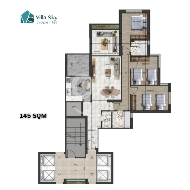 شقة للبيع في فيلا سكاي بصليم | Apartment for Sale in Villa Sky Bsalim