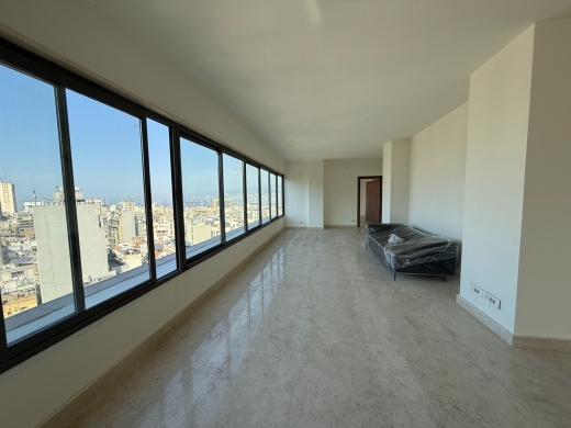 Modern Penthouse with Roof Terrace & Sea View For Sale in Achrafieh, Saydeh