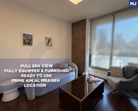 Fully Equipped 75 SQM Office for Rent in Ain Al Mraiseh | Stunning Sea View! REF#MJ139991