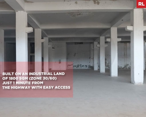 A 1,250 sqm warehouse with a 6.2-meter ceiling height REF#RL138387