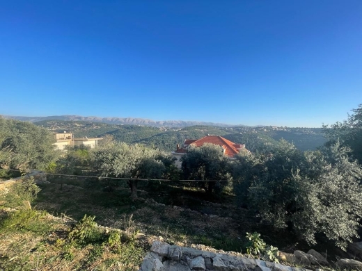 1,100 SQM Land for Sale In Deir Al Qamar With A Great Green View