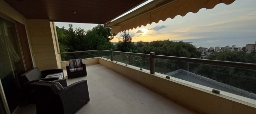 High-End and Furnished Apartment with Terrace For Sale in Haret Sakher