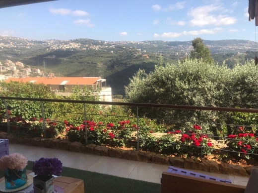 Apartment for Sale in Daychounieh, Mansourieh with Garden and Terrace