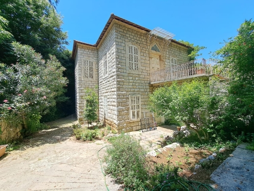 An Old Traditional House With Land & Partial View for Sale In Bikfaya