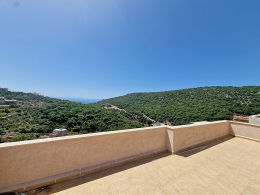 Duplex With Sea And Mountain View for Sale In Ijdabra, Batroun