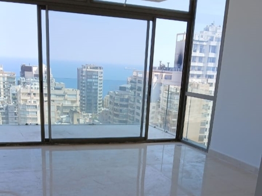 3-Bedroom Apartment with Sea View For Rent in Hamra, Ras Beirut — 3