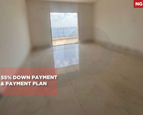 55% DOWN PAYMENT/BRAND NEW KFARMATTA,ALEY/كفرمتا /MOUNTAIN AND SEA VIEW/calm area/REF#NG140064 !