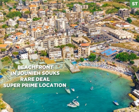 Beachfront land for sale/SUPER PRIME LOCATION/Keserouan/Haret Sakher-حارة صخر/REF#ST140048