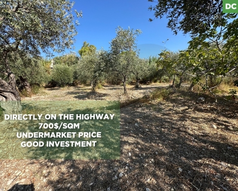 Prime Land for Sale/Direct Highway Frontage/Batroun/Al Heri-الهري/REF#DC140042
