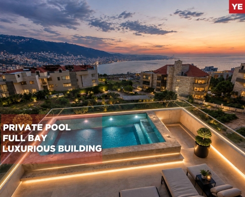 RARE PENTHOUSE/ Private Rooftop Pool/PANORAMIC VIEW/ADMA,KESEROUAN/ادما/ REF#YE140024 !