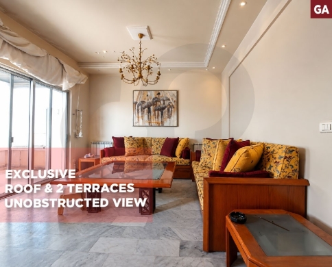 Unobstructed view/Panoramic Sea & City View/Metn/Mansourieh-المنصورية/REF#GA140080