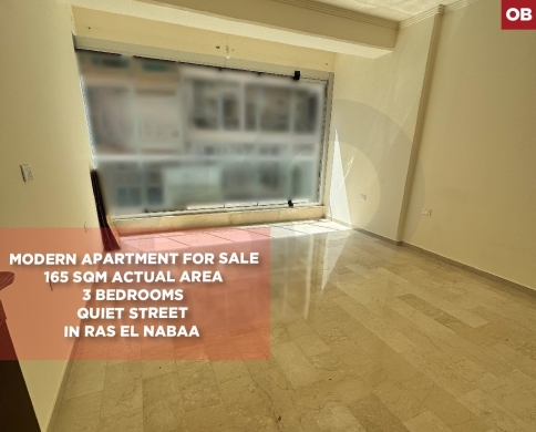 MODERN APARTMENT/Quiet Street/Beirut/Ras Al Nabaa-رأس النبع/REF#OB140067