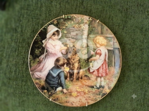 Antique Stamped English Plate 1880 | صحن إنجليزي أنتيك مختوم 1880