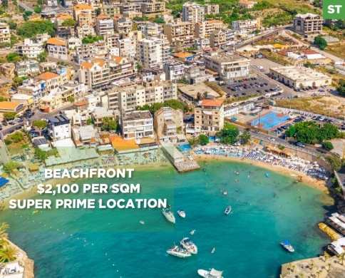 BEACHFRONT LAND FOR SALE/SUPER PRIME LOCATION/Keserouan/Tabarja-طبرجا/REF#ST140166