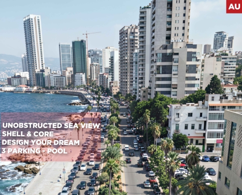 Ultra-Luxury Sea-View Apartment in AIN AL MRAISEH,BEIRUT/ عين المريسة/ REF#AU140152 !