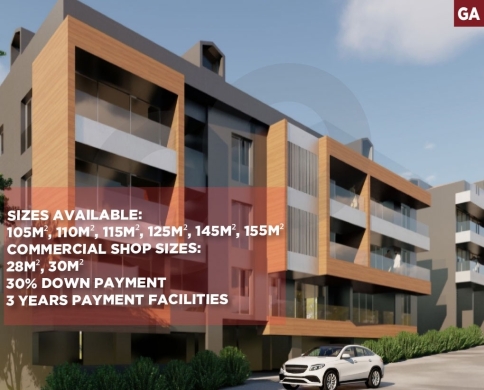 UNDER CONSTRUCTION /30% down payment/Units of various sizes/Mansourieh, metn/المنصورية/REF#GA140135