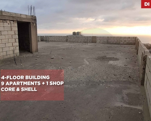 CORE AND SHELL 4 FLOOR BUILDING IN BARJA,CHOUF / برجا - جدرا/ REF#DI140196 !