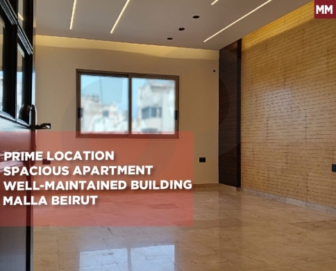 Prime Location/Very Well-Maintained Building/Malla, Beirut/المَلا/REF#MM140172