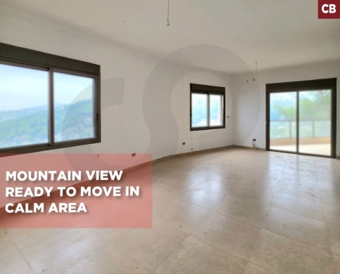 Mountain-View Apartment/Quiet Dead-End Street/ghazir,keserouan/غزير/REF#CB140224