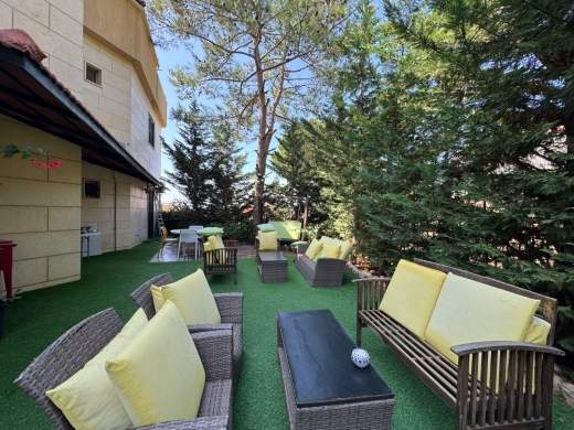 Decorated & Furnished Apartment With Garden & Terrace For Sale in Baabdat