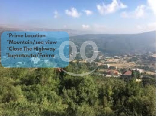 Lands for rent in Baatouta - 4500 m2 land+sea view for rent in Baatouta/Fakra - أرض للإيجار في فقرا