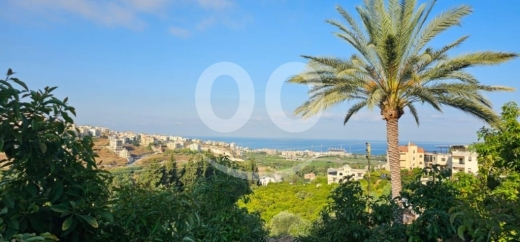 Lands for sale in Jiyeh - أرض للبيع منطقة علمان الشوف مساحة 1100 متر