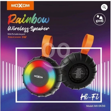 Computers Parts & Software Accessories in Dahr el-Ain - MOXOM MX-SK36 Rainbow Hi-Fi Wireless Speaker