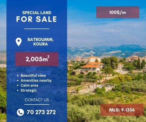 Lands for sale dans Batroumine - R9-1336 Huge 2005 land for sale - Batroumine!