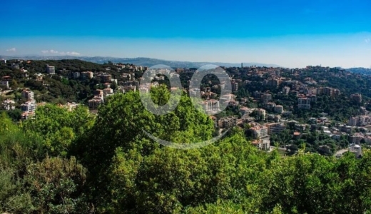 Lands for sale in Broumana - 840m2 land+Mountain View / Prime Location for sale in Broumana-Ghabe