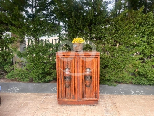 Home & Garden in Zaarour - For Sale: Solid Wood Bar Cabinet + Bar Chair - Rustic Style