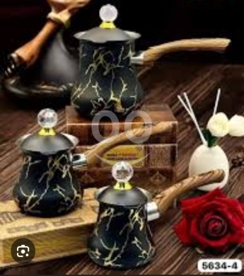 Coffee Pot Set with a Marble Design — 2