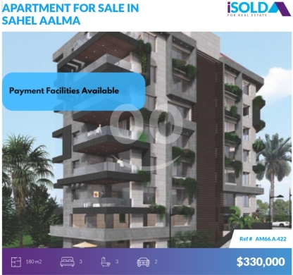 Apartments for sale in Sahel Alma - 3bedrooms apartment+Payment Facilities 4sale in Sahel Alma - ساحل علما