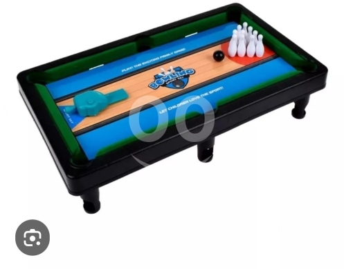 2-in-1 Mini Pool and Bowling Game Table — 2