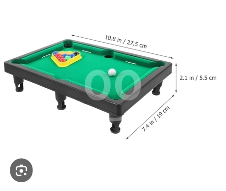2-in-1 Mini Pool and Bowling Game Table — 3