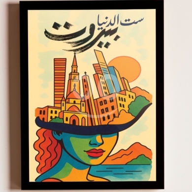 Other home furniture in Bchamoun - Lebanese countries framed posters A4
