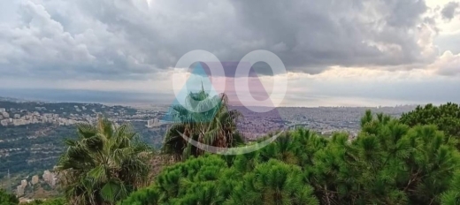 Lands for sale in Beit Meri - Hot deal/prime Land+sea view 4sale in beit Mery-أرض للبيع في بيت مريJY19L52