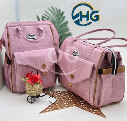 طقم حقائب "Chicco" قطعتين (ظهر وكتف) - أزرق جينز بـ 15$ — 2