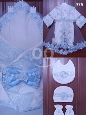 طقم استحمام ملكي فاخر للمواليد - تطريز ذهبي راقي | Luxury Royal Baby Bath Set - Gold Embr… — 3