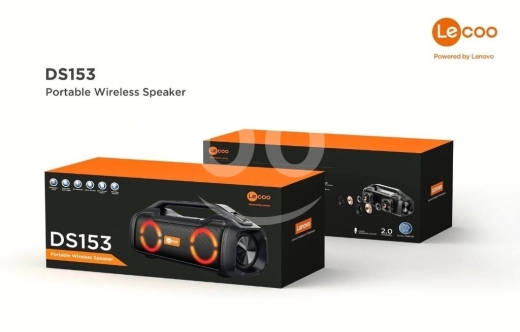 Mobile accessories dans Aley - Lecoo DS153 Portable Wireless Speaker (Powered by Lenovo) | Bluetooth 5.0, Stereo Sound & RGB Lighti