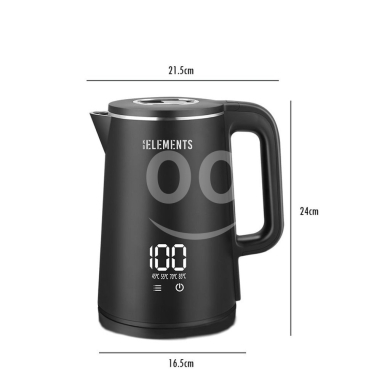 ELEMENTS Digital Smart Kettle - Black Stainless Steel | Variable Temperature Control… — 7