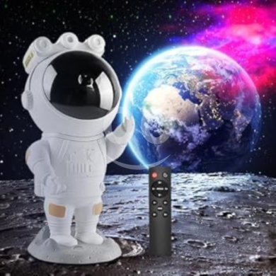 Astronaut Star Projector Night Light - 360° Rotating Nebula Galaxy Lamp | Magnetic Head … — 2