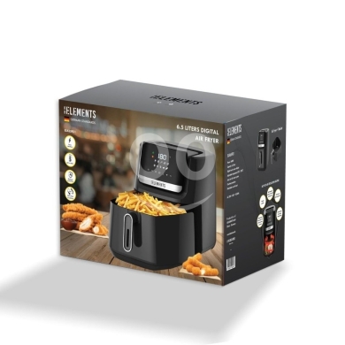 Kitchen appliances in Aley - ELEMENTS 6.5L Digital Air Fryer - German Standard Countertop Oil-Free Fryer | Preset Programs & Digi