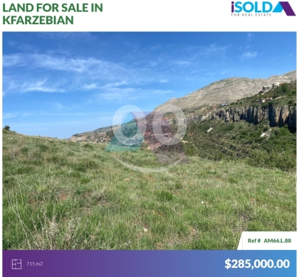 Lands for sale in Kfar Zebian - Prime Land +mountain View 4 sale in Kfarzebian - أرض للبيع في كفردبيان
