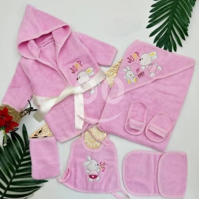 طقم ملابس شتوي للأطفال 3 قطع - أزرق ومارون | 3-Piece Baby Winter Clothing Set - Blue & Ma… — 5
