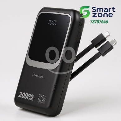 Mobile accessories in Beirut City - BAVIN 20000mAh Power Bank with Built-in Cables | 22.5W PD Fast Charging Portable Charger